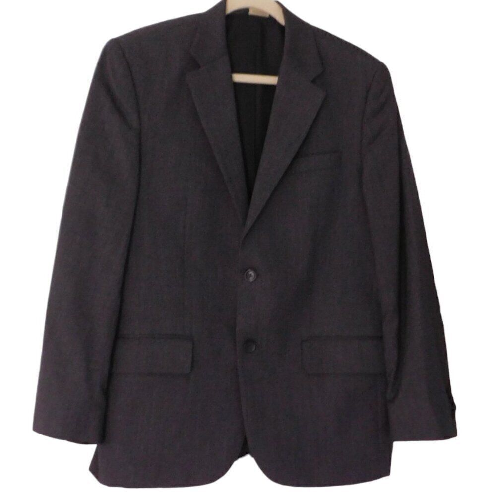 Banana Republic Sport Coat Blazer Suit Jacket 100% wool 2 Button Size 40R Gray